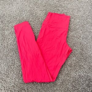 Lululemon Bright Pink High-Waist Leggings